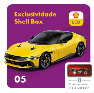 Ferrari 12Cilindri — exclusividade Shell Box, miniatura com controle remoto via Bluetooth