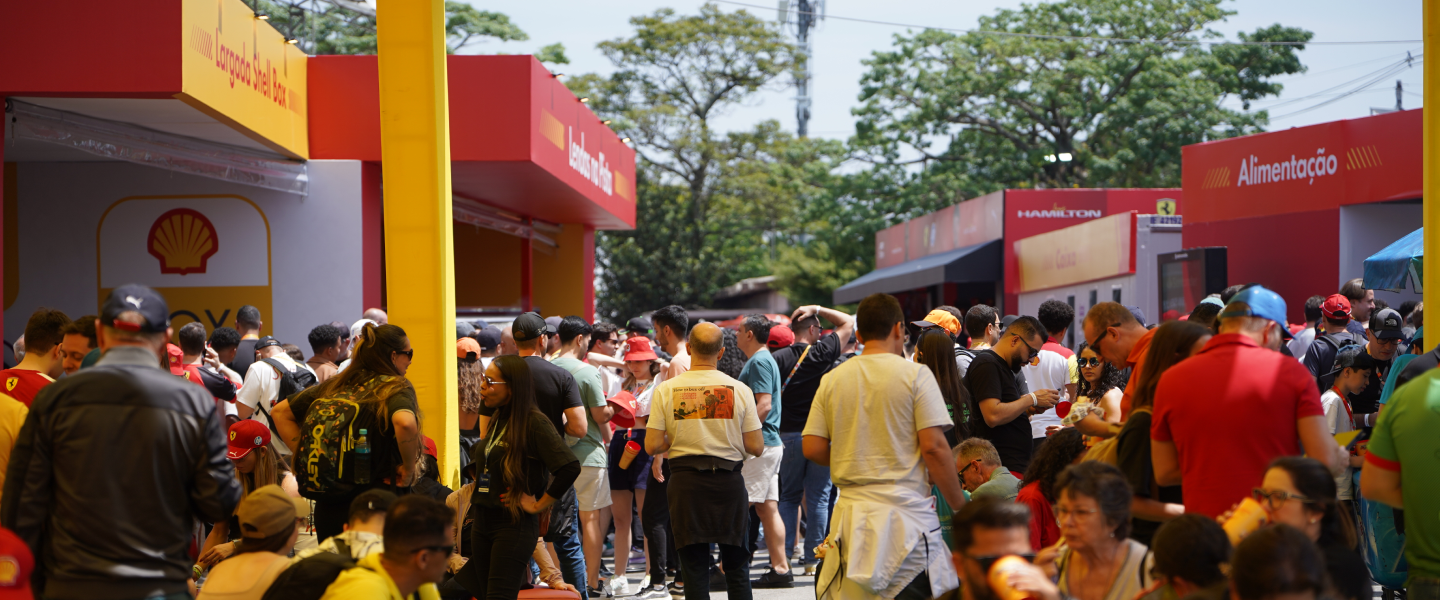 Área de alimentação e convivência da Arquibancada Shell