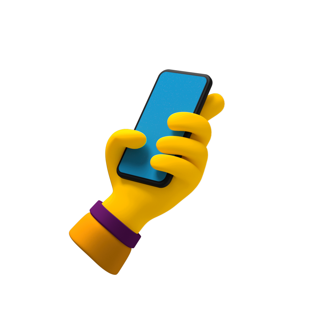 Emoji Mão com Celular